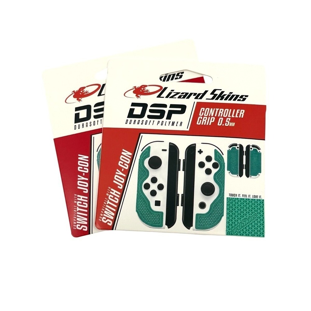2 Pack Lizard Skins Switch Joy-Con DSP Controller Grip 0.5mmTeal